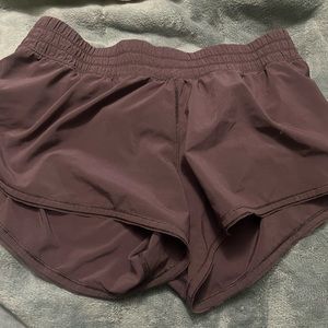 Lululemon shorts size 8 hottie hot low rise line shorts used